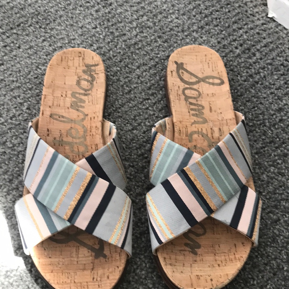 Sam Edelman slides worn once!